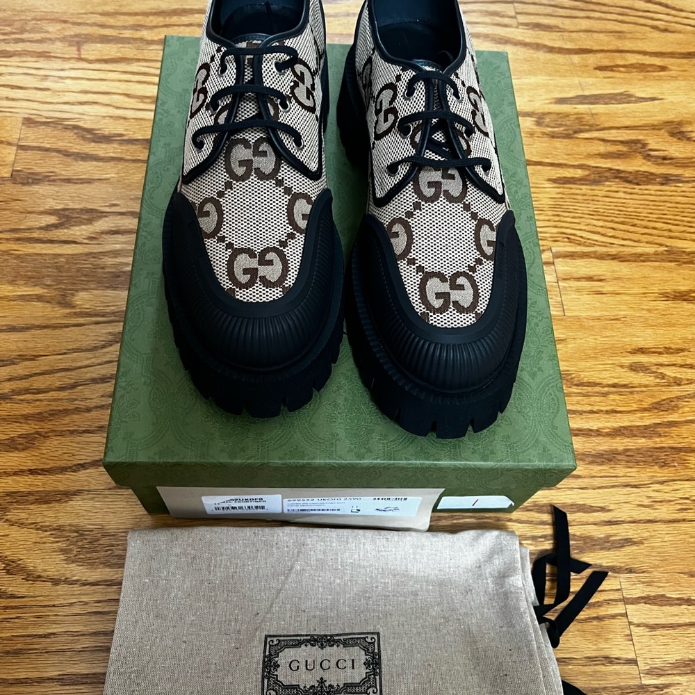 Gucci Maxi GG men’s lace up shoes is size 11 - Picture 7 of 8